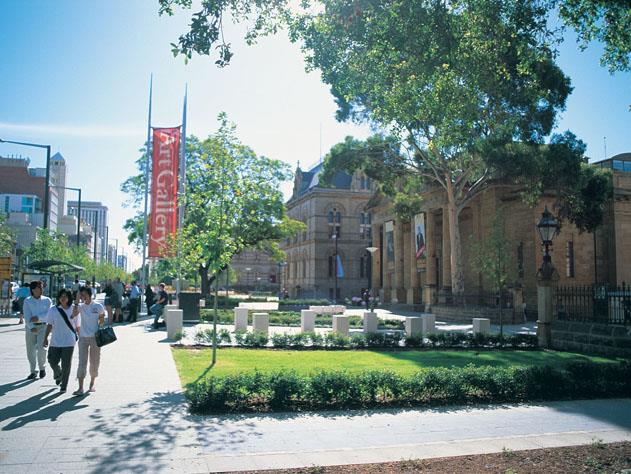 North Terrace - home of the South Australian Museum and the Art Gallery of South Australia